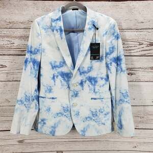 J.Ferrar New Men's Blue Dye Slim Fit Ultra Comfort Blazer Jacket Size 38S